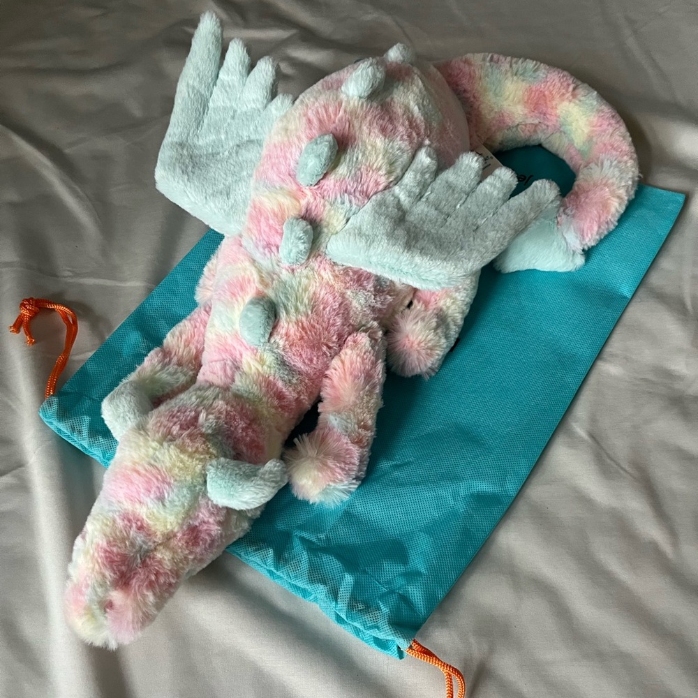 AUTHENTIC Jellycat Lazulia Dragon Size Large BNWT - Picture 1 of 8